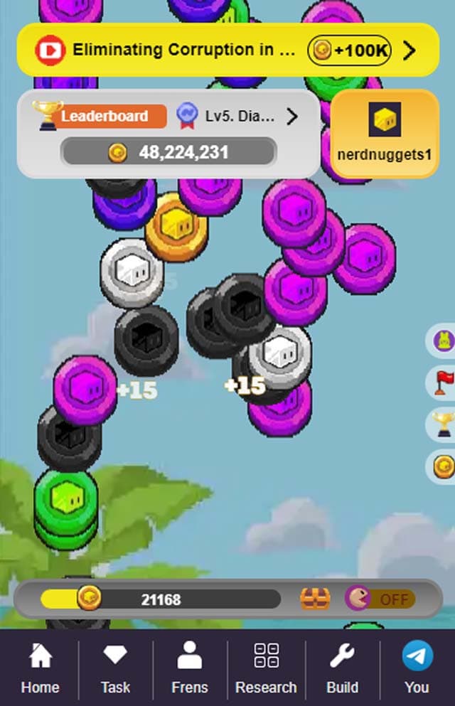 NerdNuggets Telegram Mini Game